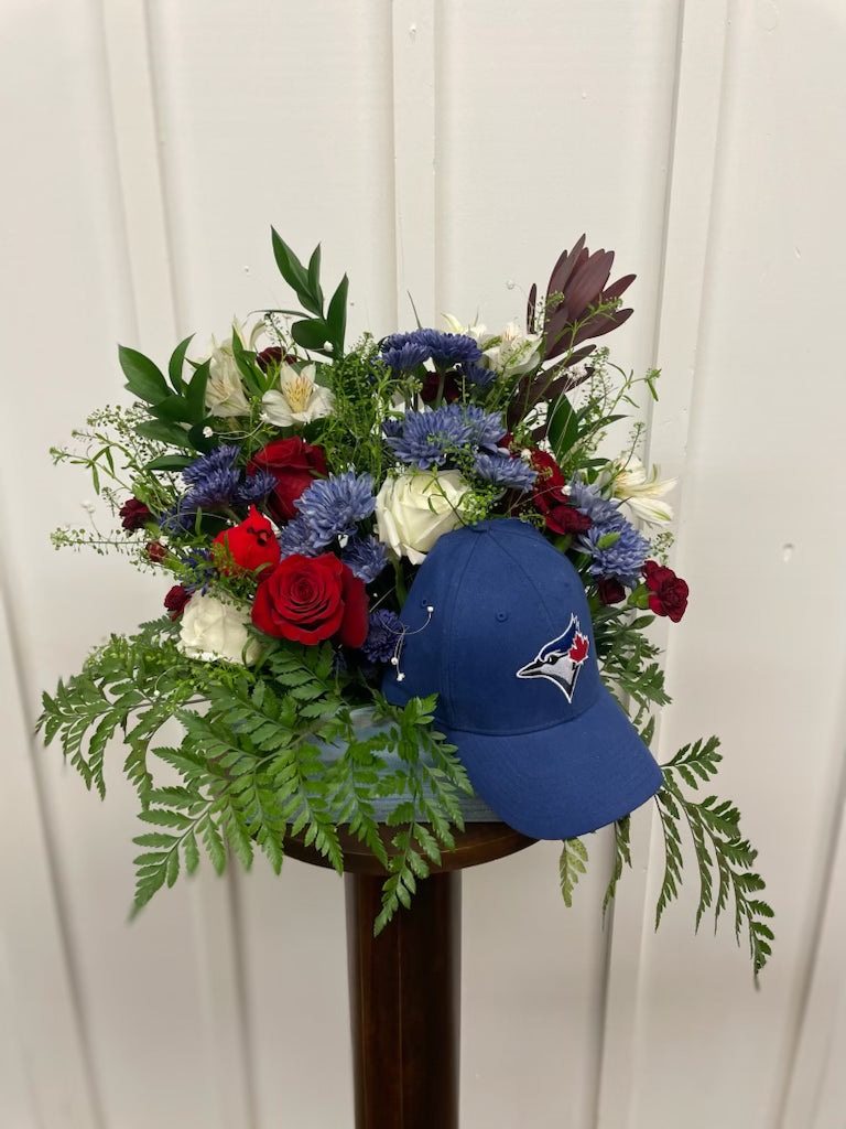 The McLaughlin Arrangement (casket display)