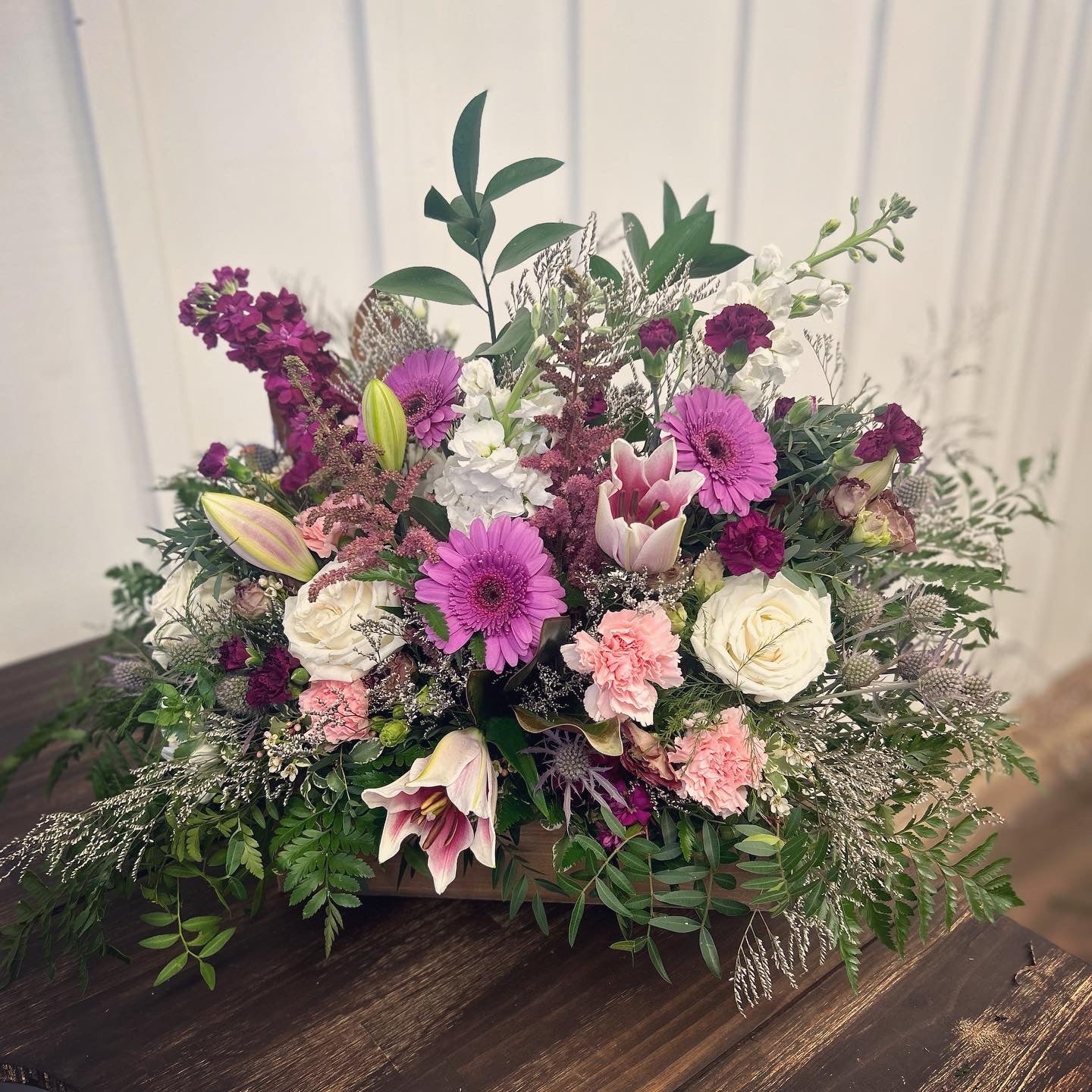 The McLaughlin Arrangement (casket display)