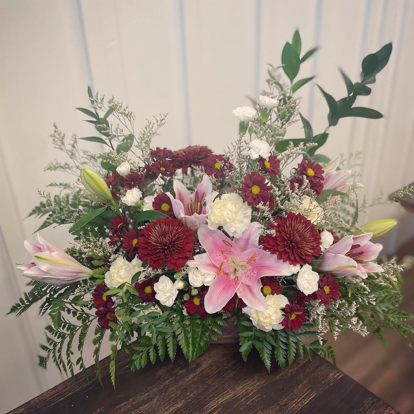 The McLaughlin Arrangement (casket display)