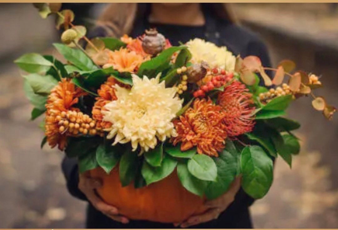 Pumpkin Floral Centerpiece