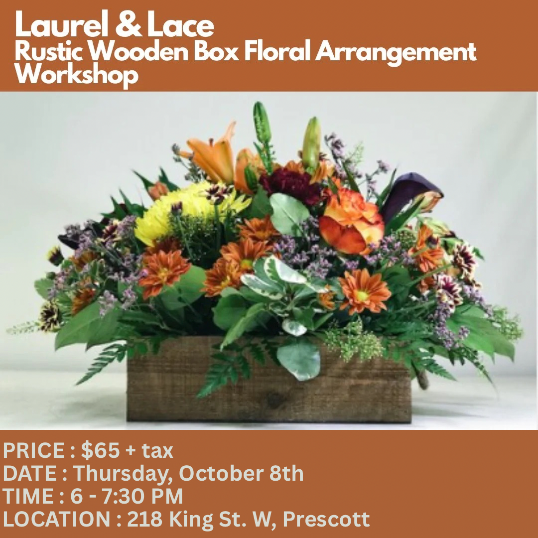 Fall Floral Box Arrangement Workshop