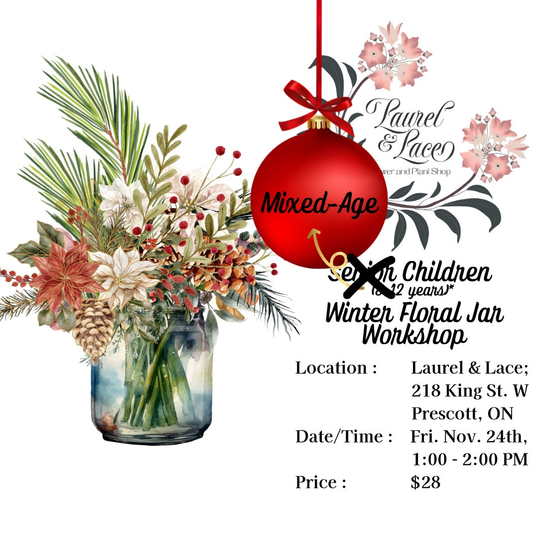 Mixed-Age Children’s Floral Jar Arrangement Workshop