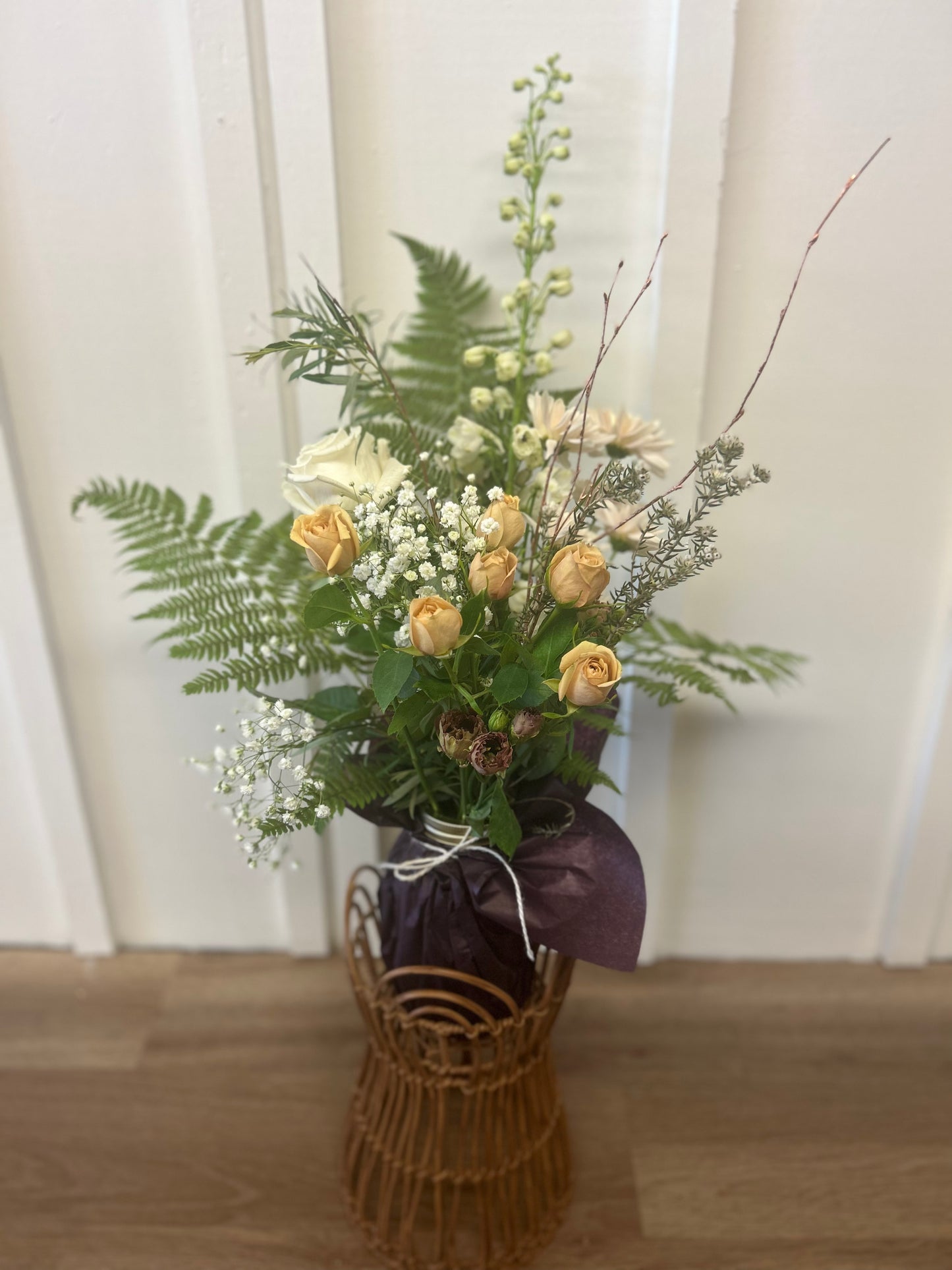 The Large Floral Mason Jar Arrangement