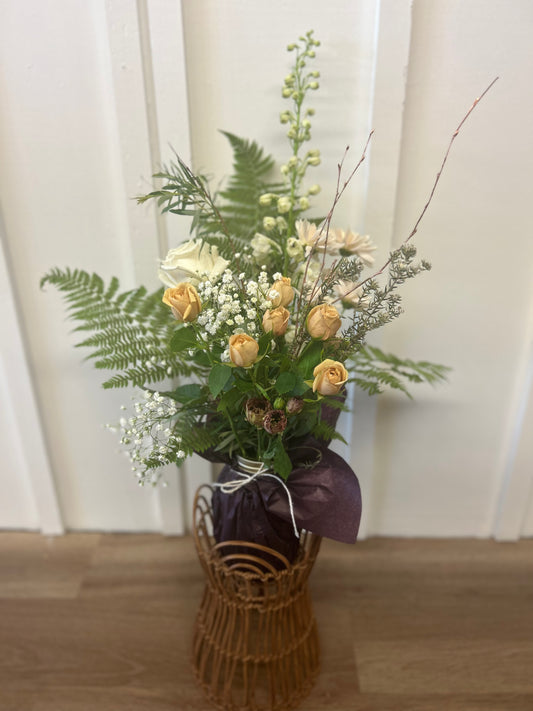 The Large Floral Mason Jar Arrangement