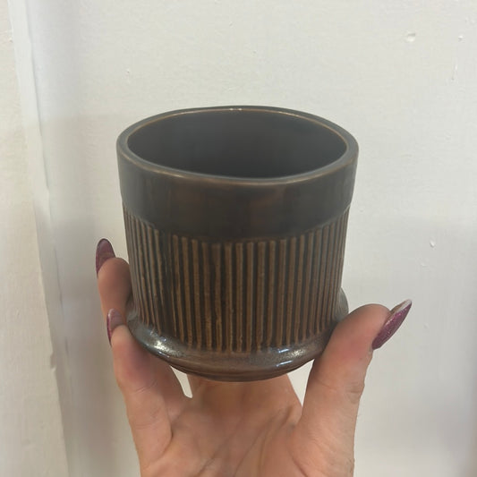Metallic Brown Pot