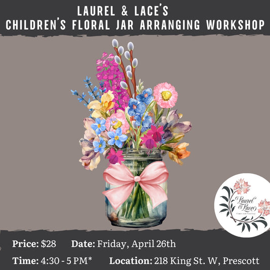 Mixed-Age Children’s Floral Jar Arrangement Workshop