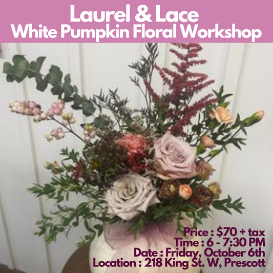 White Pumpkin Floral Workshop