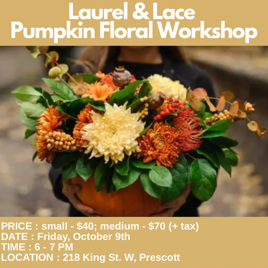 Pumpkin Floral Centrepiece Workshop