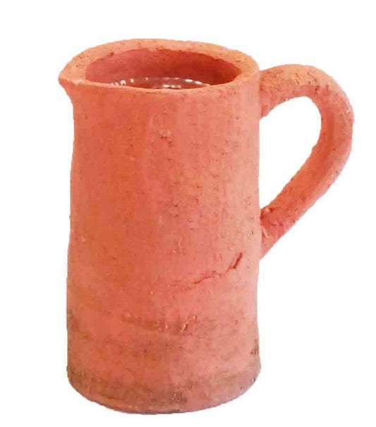 Rustic Cement Pitcher with Liner, 7.25"
