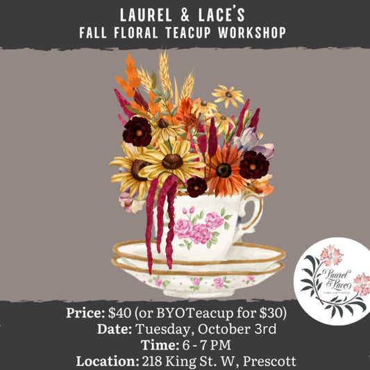 Fall Floral Teacup Workshop