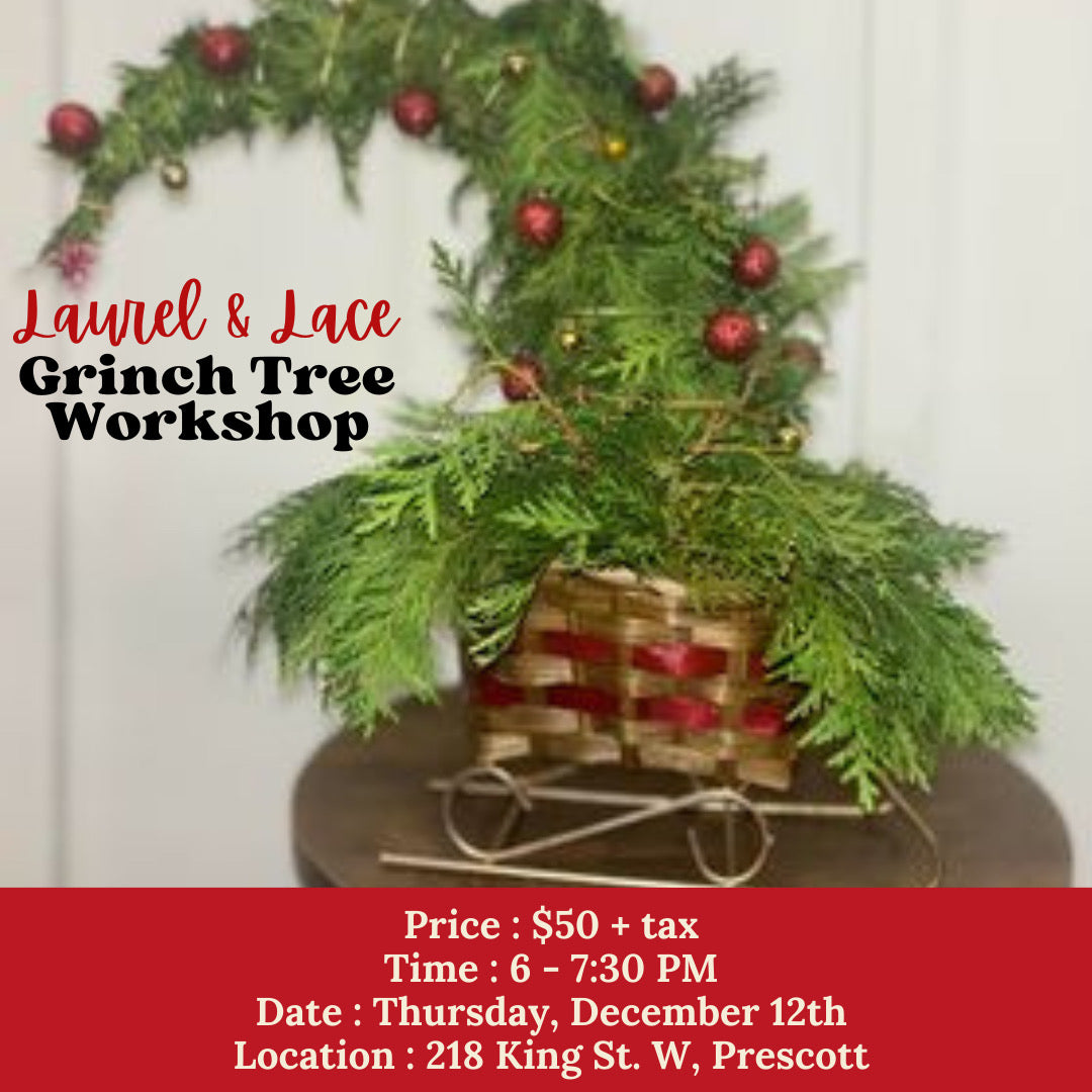 Christmas Sleigh Grinch Tree Arrangement Workshop