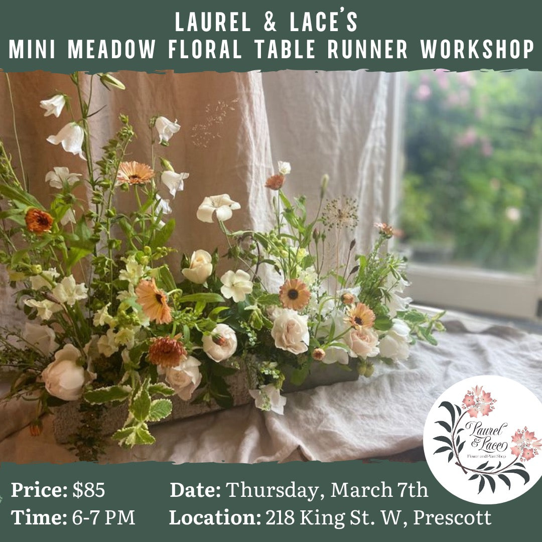 Mini Meadow Floral Table Runner Workshop