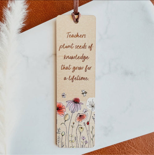 Wooden Bookmark (Teacher)